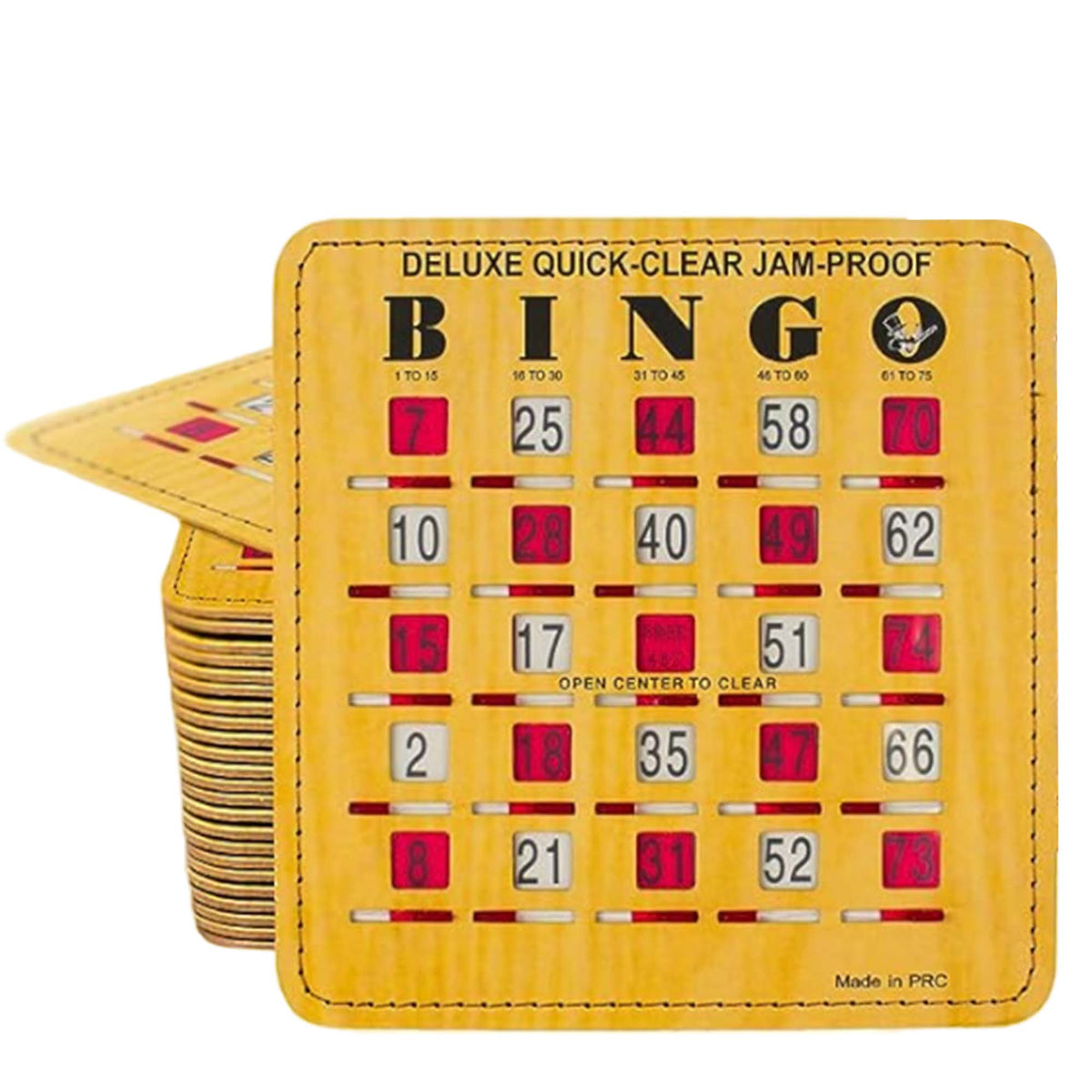 Deluxe Quick Clear Jam Proof Bingo Shutter Card – Mr. Chips Store