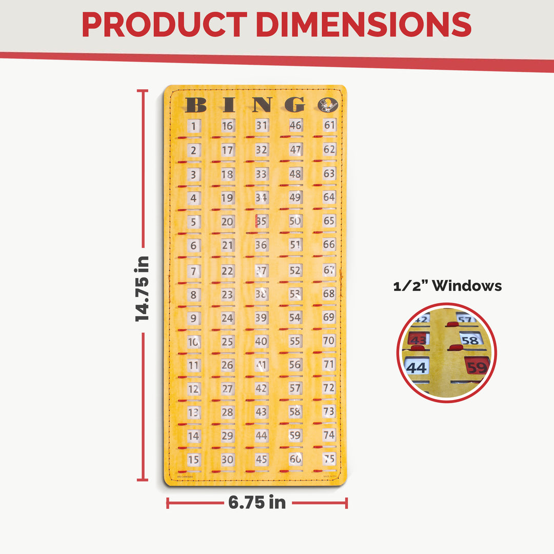 Shutter Card Masterboard - Yellow Woodgrain