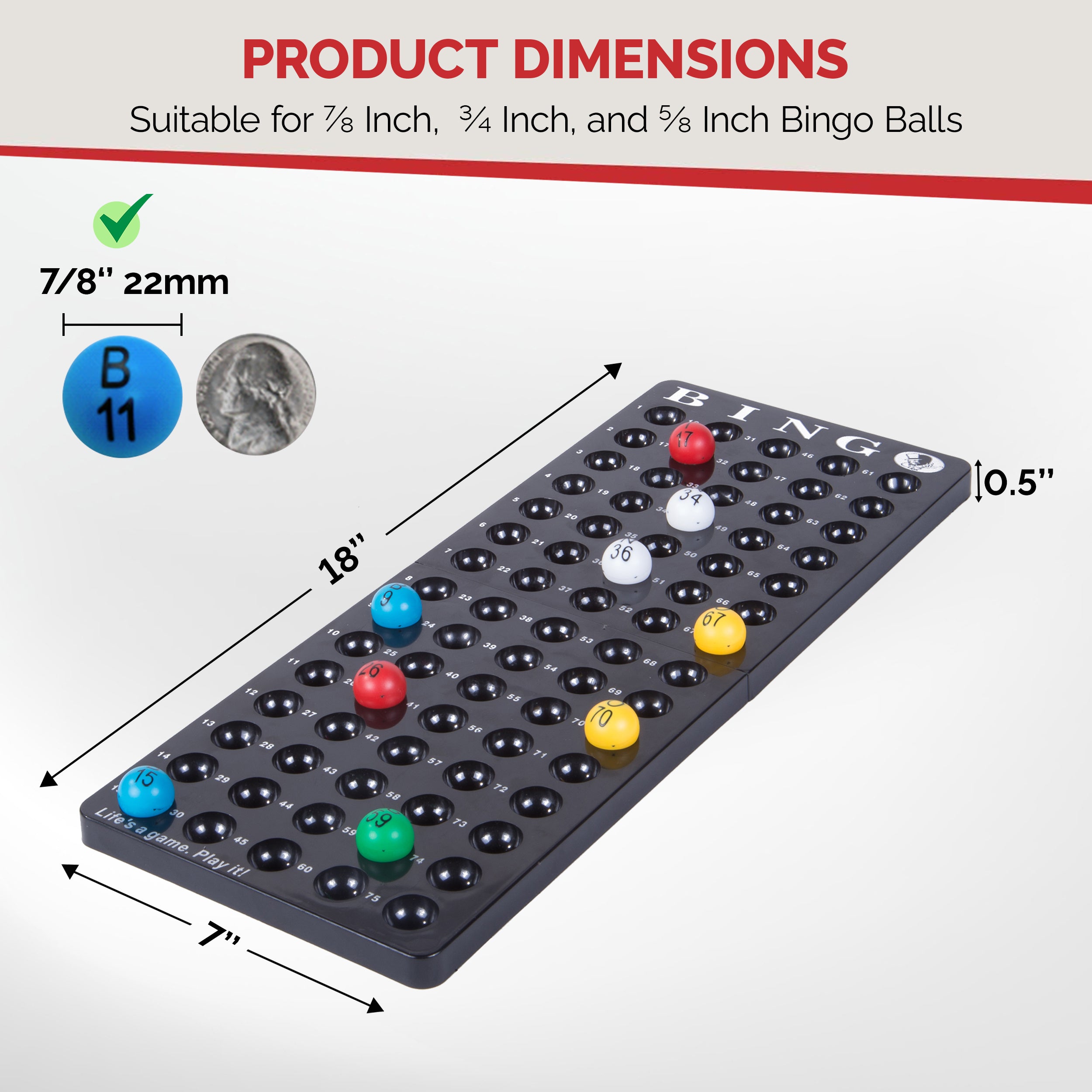 Bingo Master Board & EASY-READ 7/8 Inch Balls | Mr. Chips – Mr
