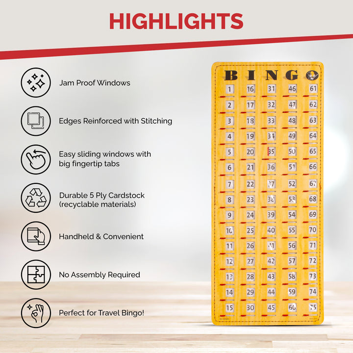 Shutter Card Masterboard - Yellow Woodgrain