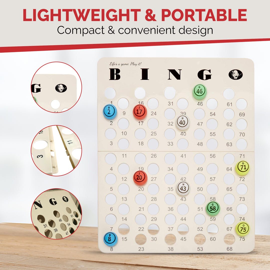 Plastic Bingo Masterboard - Perfect For Small 7/8 Inch Bingo Balls