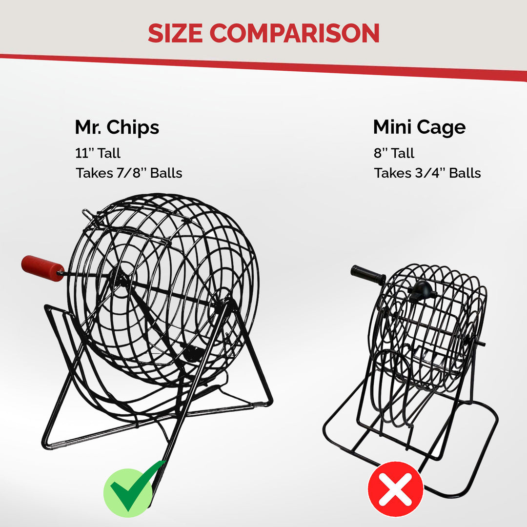 EASY-READ 7/8" 5-Color Plastic Bingo Ball Set