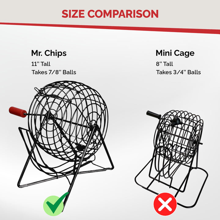 EASY-READ 7/8" 5-Color Plastic Bingo Ball Set