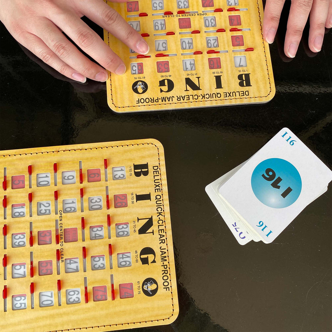 thumbnail image 2 of Family Party Game SUPVOX Bingo Game Set - 60 Paper Cards & 100 Plastic Chips For Family Game Nights Complete Bingo Set 2 of 11