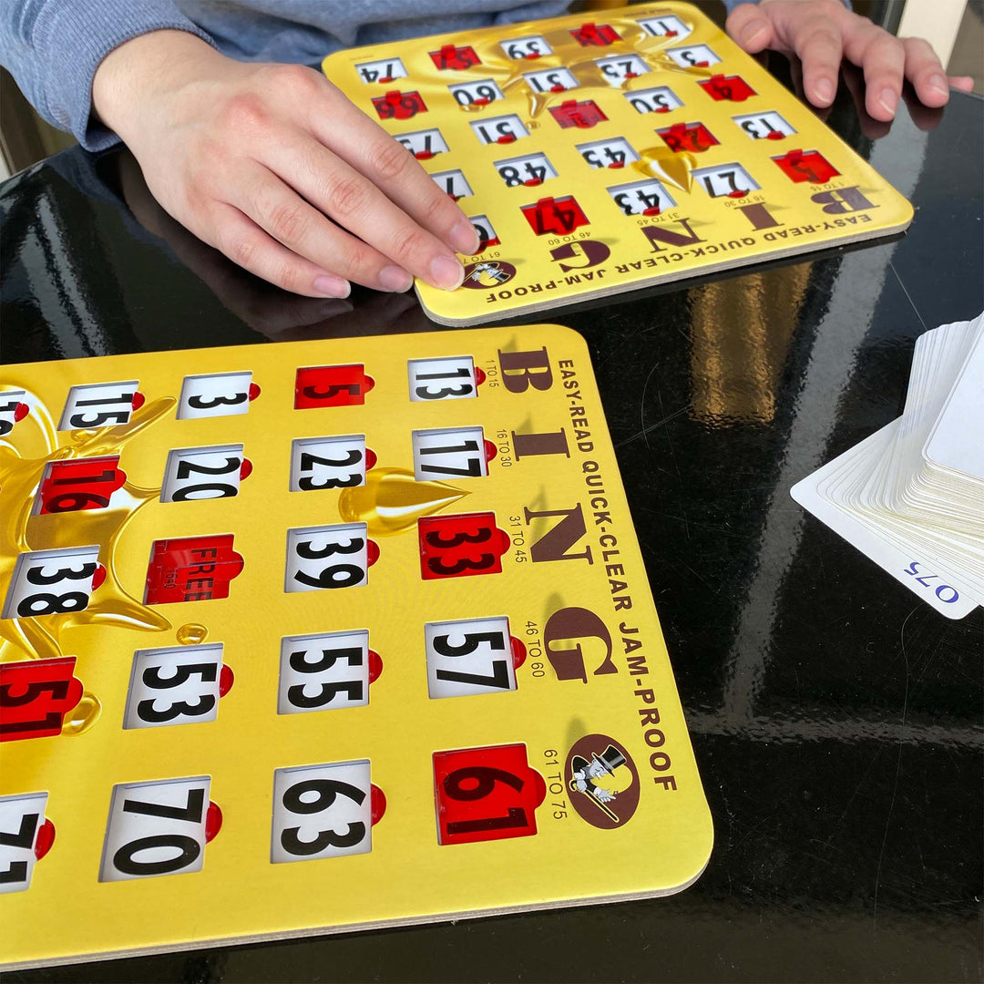 Bingo games for adults, bingo games for kids, bingo games for seniors. We have you covered!Our complete bingo slide shutter card games come in 5 different styles. You have so many options! Get the best in bingo supplies!