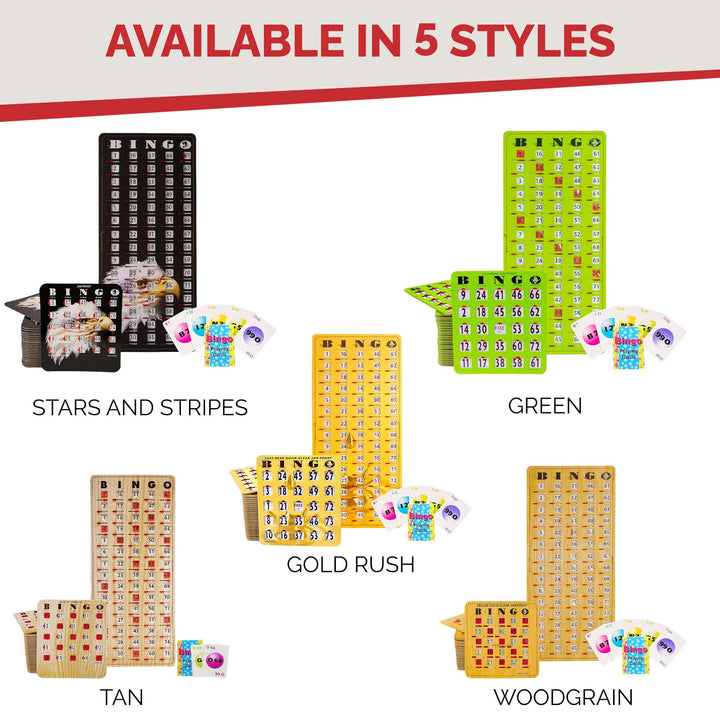 Our complete bingo slide shutter card games come in 5 different styles. You have so many options! Get the best in bingo supplies!