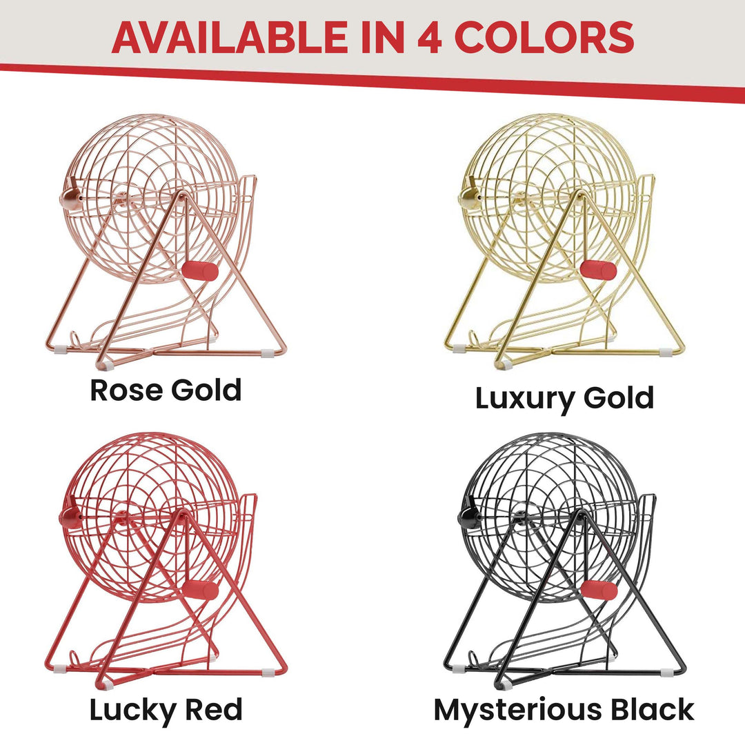 11 Inch Professional-Use Bingo Cage, Mysterious Black