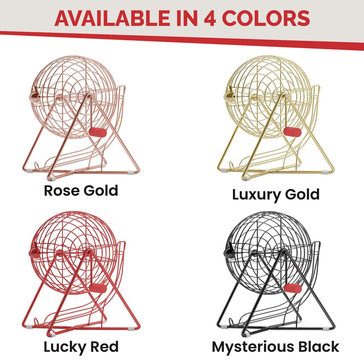 11 Inch Professional-Use Bingo Cage, Mysterious Black