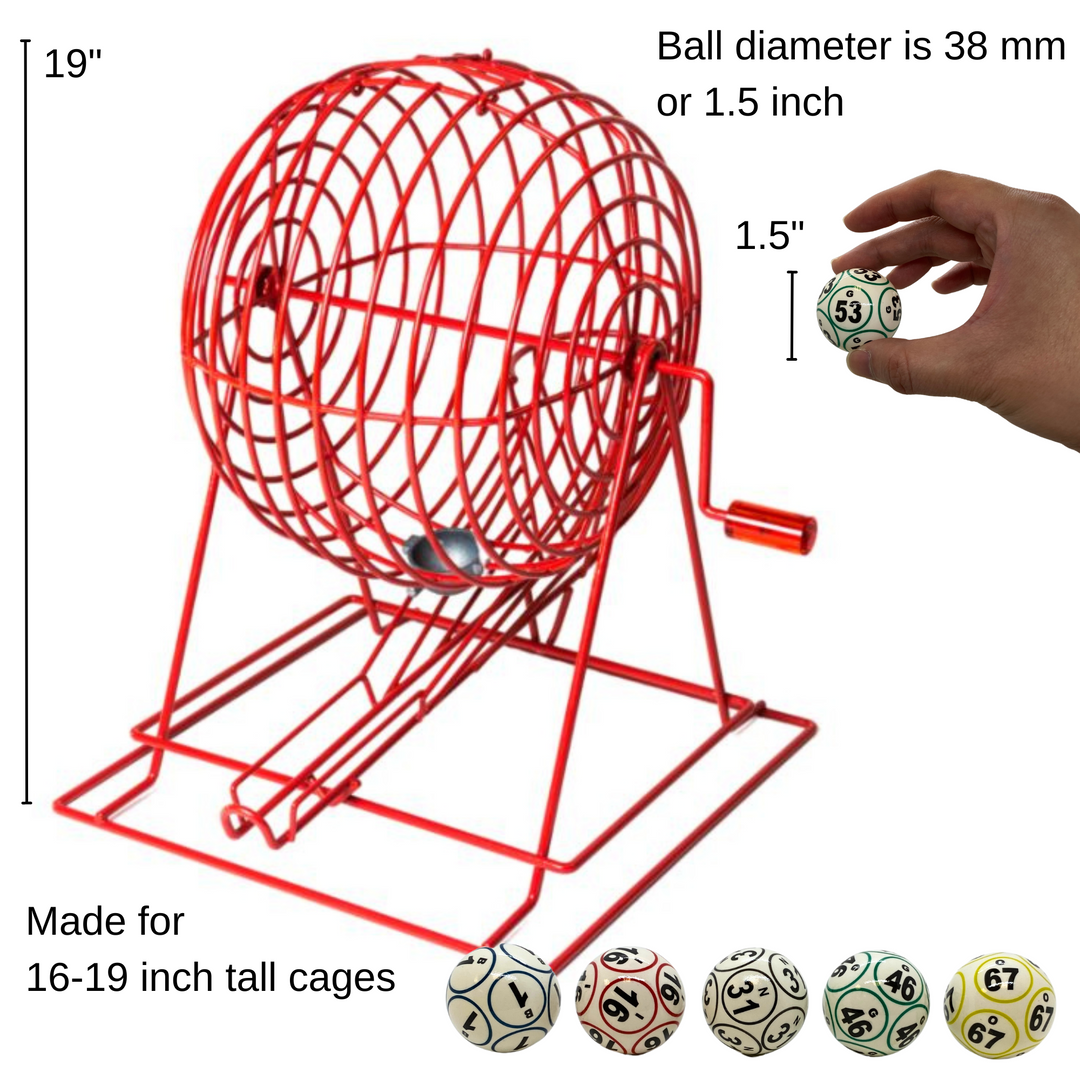 5-Color 12-Sided Coated Bingo Ball Set