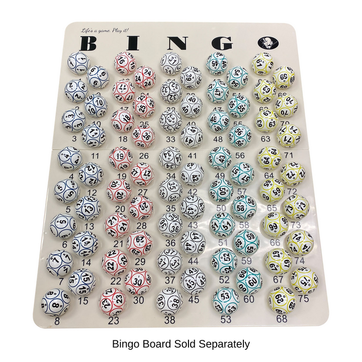 5-Color 12-Sided Coated Bingo Ball Set