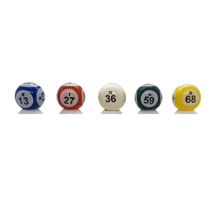 Deluxe 5-Color 6-Side Print Coated Bingo Ball Set