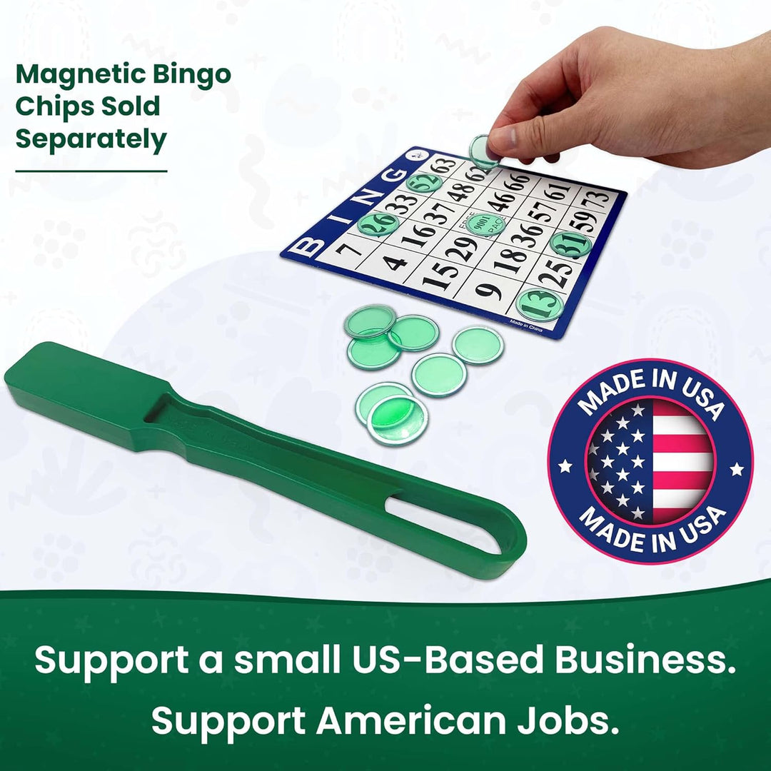 Magnetic Bingo Wand Blue – 1 Piece - Made in the USA – Ideal for Bingo, Science Experiments, Homeschool Accessories, Fridge Décor &amp; Sewing Supplies