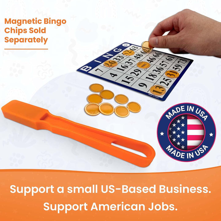 Magnetic Bingo Wand Blue – 1 Piece - Made in the USA – Ideal for Bingo, Science Experiments, Homeschool Accessories, Fridge Décor &amp; Sewing Supplies