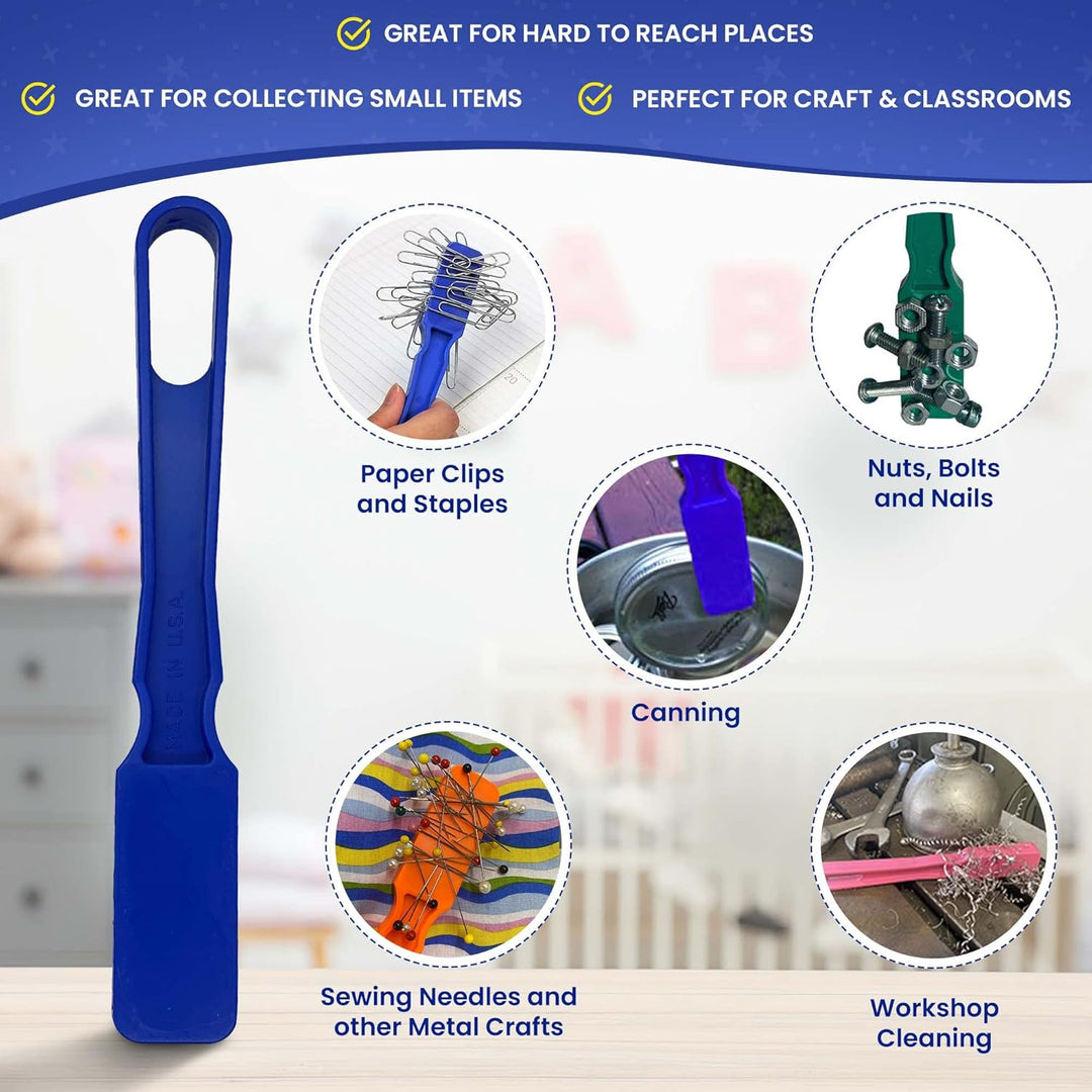 Magnetic Bingo Wand Blue – 1 Piece - Made in the USA – Ideal for Bingo, Science Experiments, Homeschool Accessories, Fridge Décor &amp; Sewing Supplies