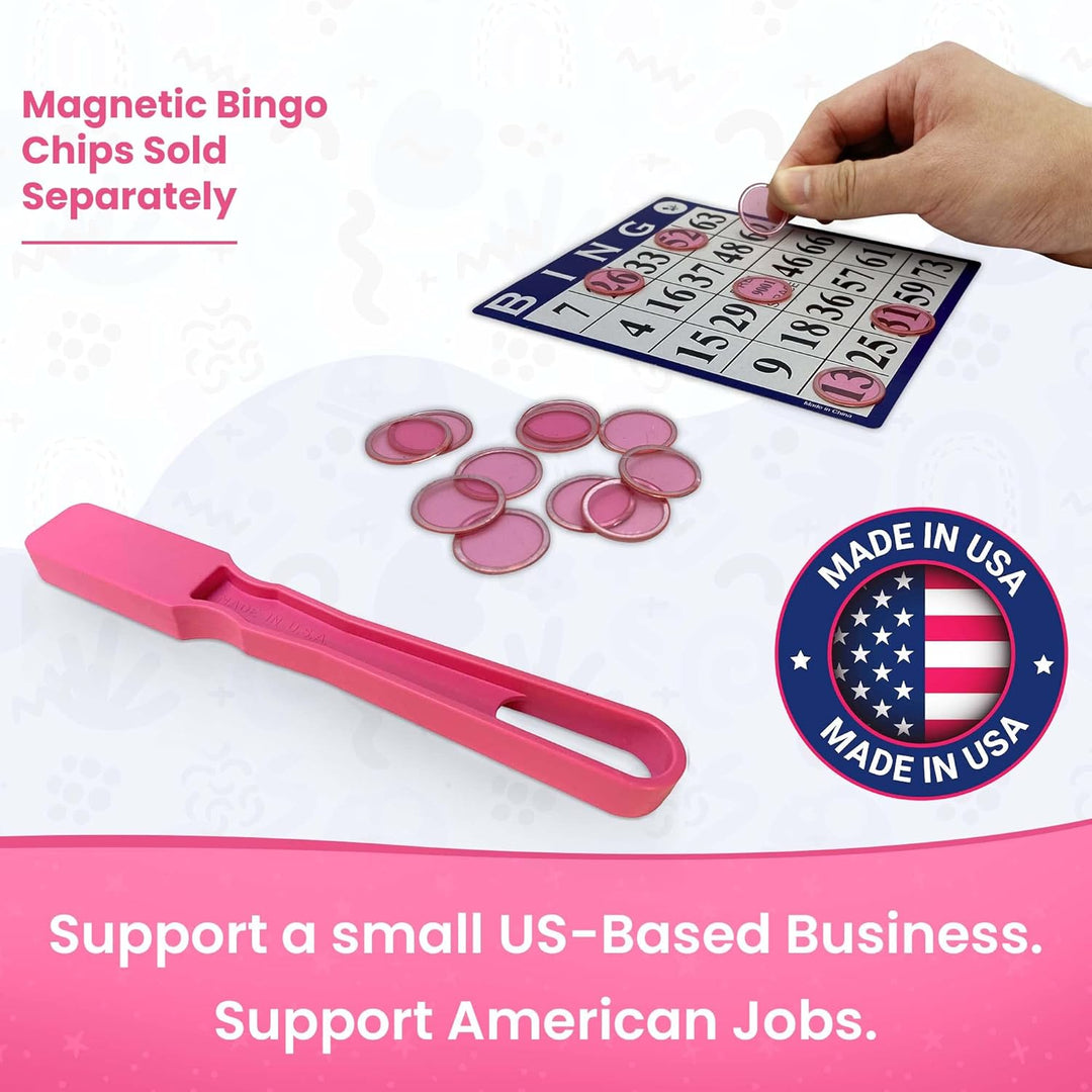 Magnetic Bingo Wand Blue – 1 Piece - Made in the USA – Ideal for Bingo, Science Experiments, Homeschool Accessories, Fridge Décor &amp; Sewing Supplies