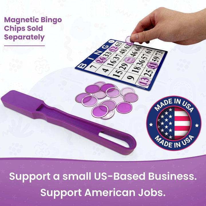 Magnetic Bingo Wand Blue – 1 Piece - Made in the USA – Ideal for Bingo, Science Experiments, Homeschool Accessories, Fridge Décor &amp; Sewing Supplies