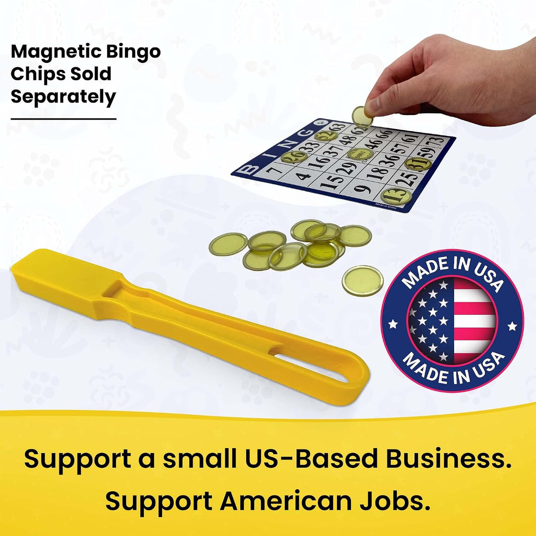 Magnetic Bingo Wand Blue – 1 Piece - Made in the USA – Ideal for Bingo, Science Experiments, Homeschool Accessories, Fridge Décor &amp; Sewing Supplies