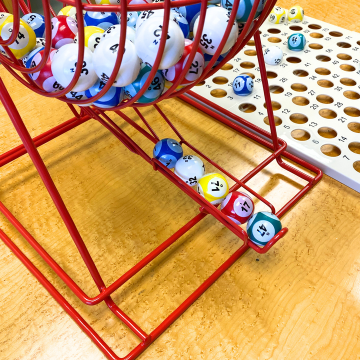 Deluxe 5-Color 6-Side Print Coated Bingo Ball Set