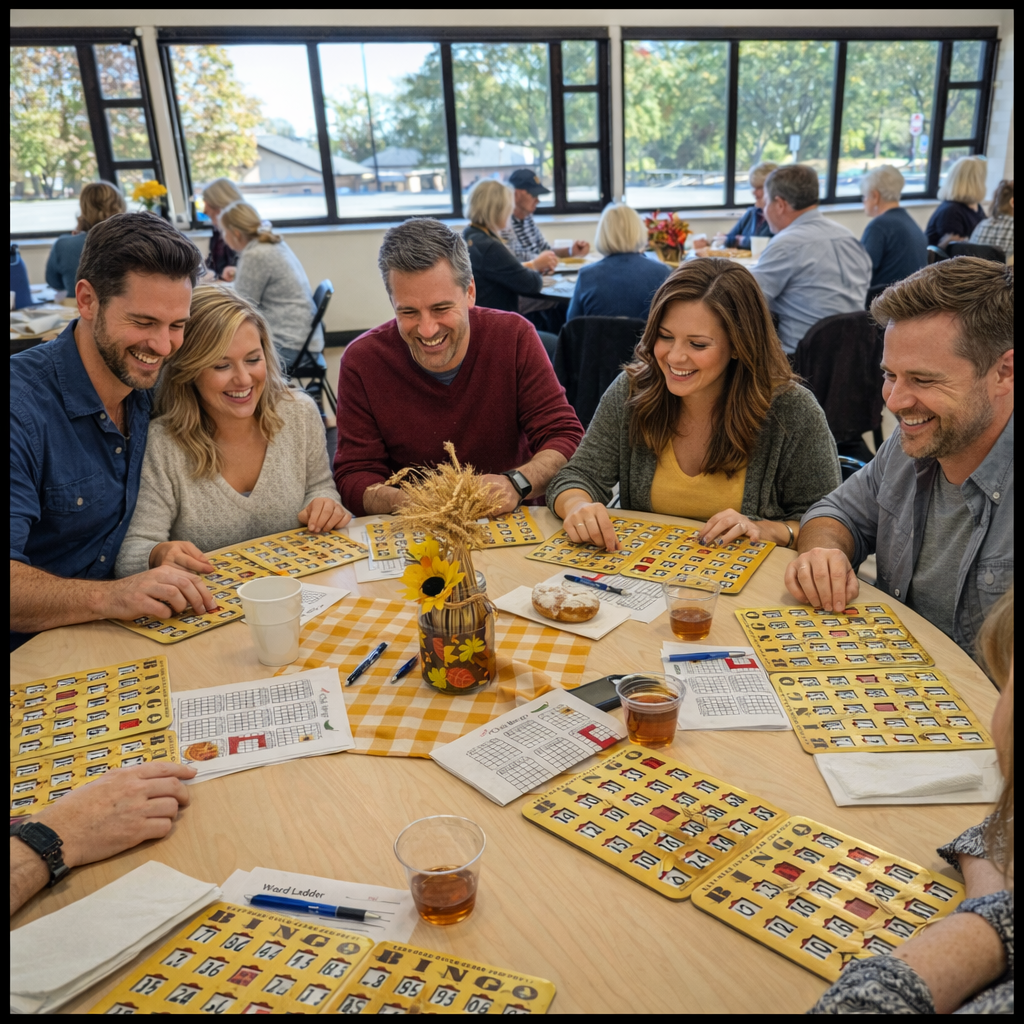 Gold Easy Read Quick Clear Bingo Shutter Card