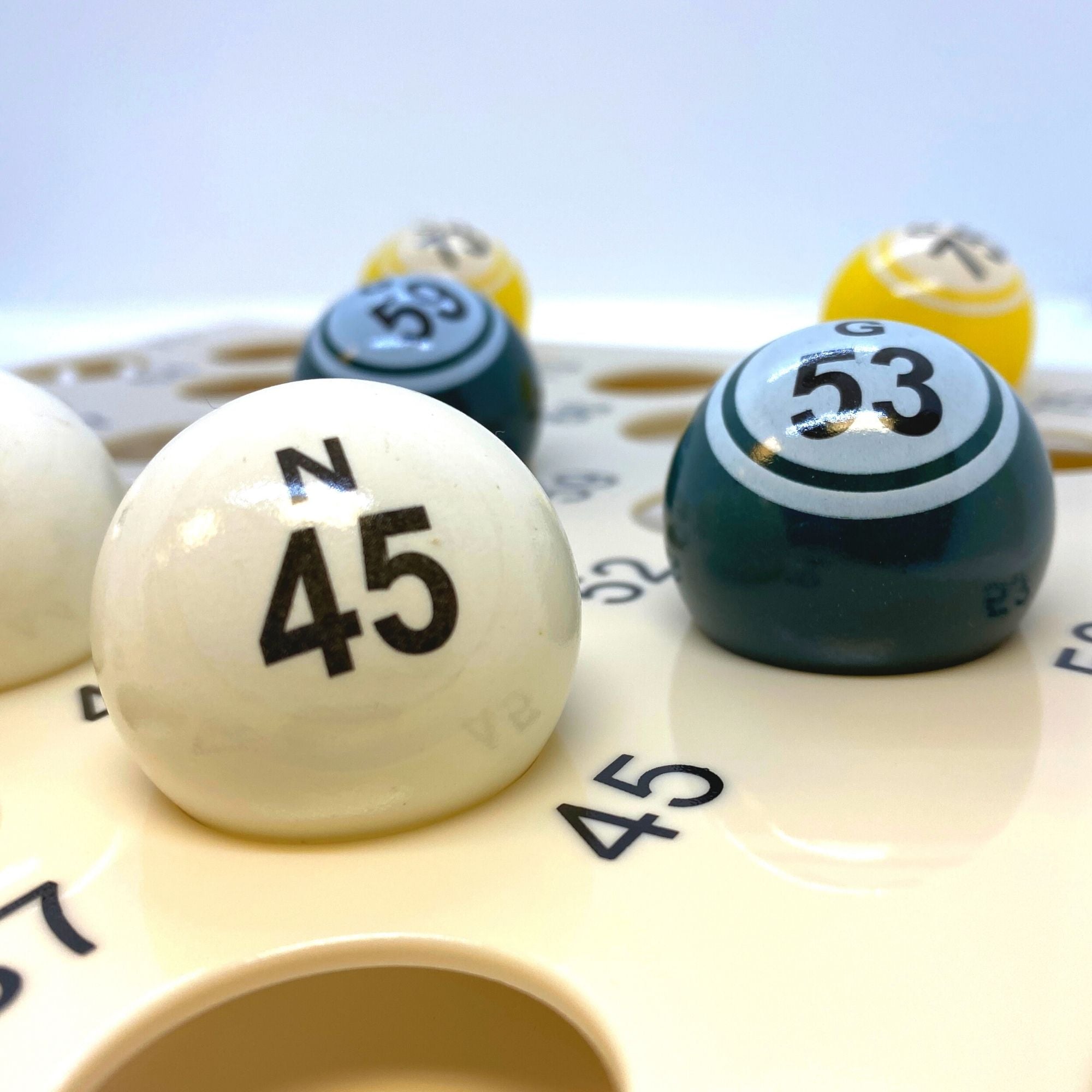 5-Color Double Number Coated Bingo Ball Set – Mr. Chips Store