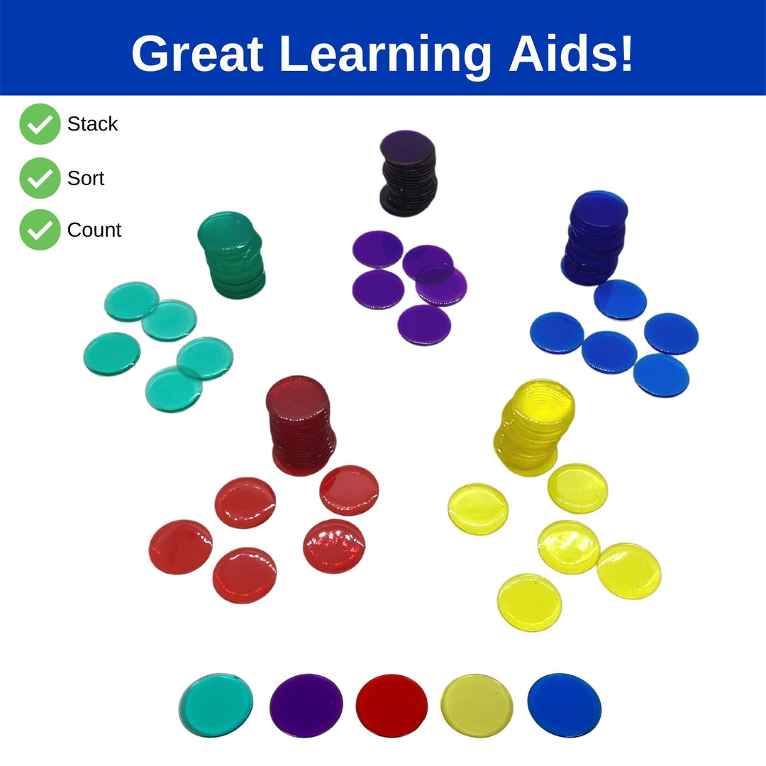 7/8 Inch Tiddlywinks in Bags of 1,000 pcs