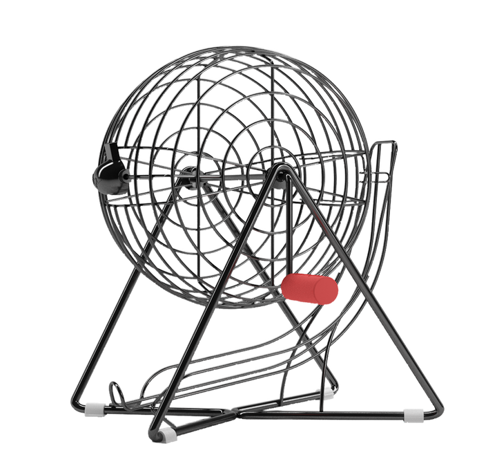 11 Inch Professional-Use Bingo Cage, Mysterious Black