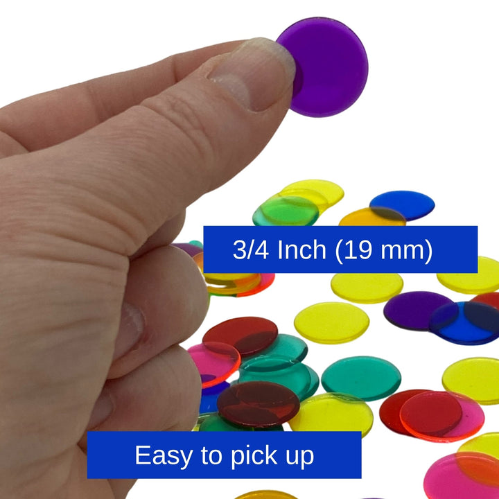 3/4 Inch Bingo Chips in Mega Bulk (50,000 pcs)