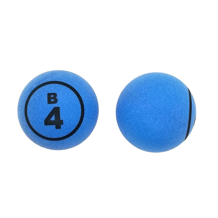 5-Color Single Number Matte Bingo Balls (38 mm)