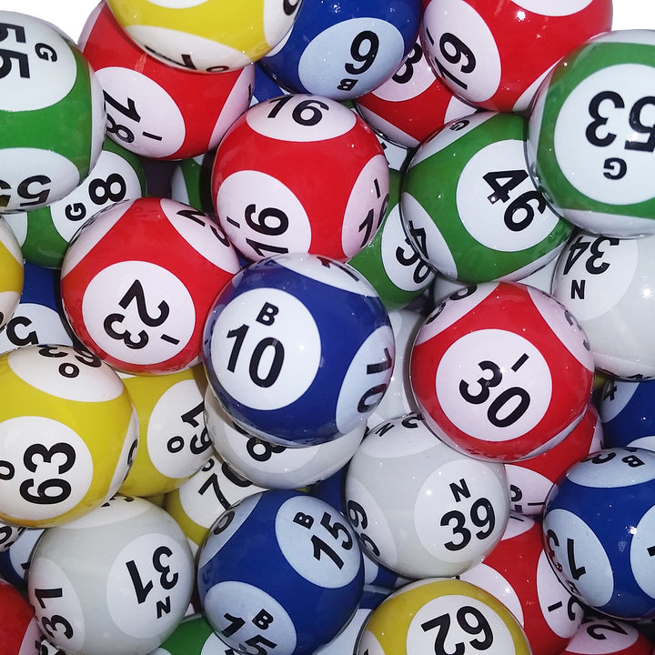 Deluxe 5-Color 6-Side Print Coated Bingo Ball Set